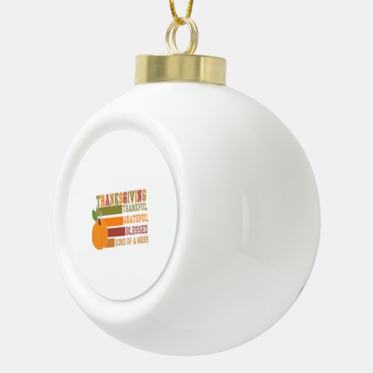 感謝の気持ちを込めて感謝賛美する セラミックボールオーナメント (右)
