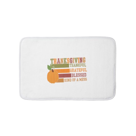 感謝の気持ちを込めて感謝賛美する バスマット (正面)