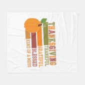 感謝の気持ちを込めて感謝賛美する フリースブランケット (正面(横))