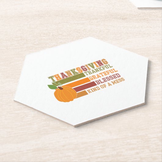 感謝の気持ちを込めて感謝賛美する ペーパーコースター (アングル)