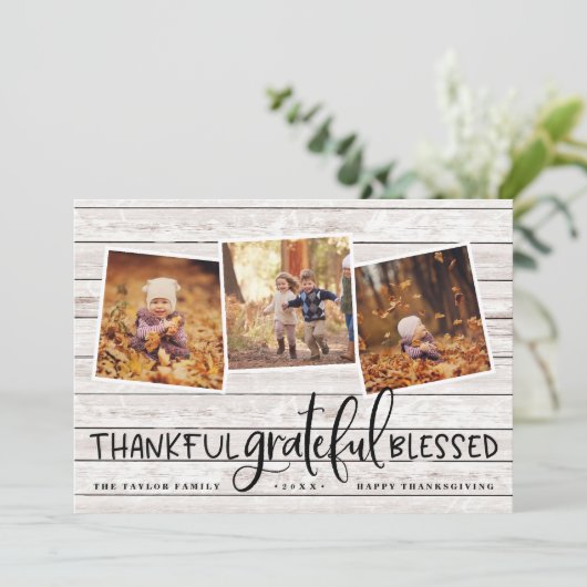 感謝の気持ちを込めて撮影コラージュ シーズンカード (スタンド正面)