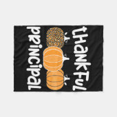 感謝の気持ちを込めて校長 フリースブランケット (正面(横))