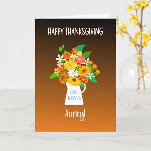 感謝の気持ちを込めて花束を カード (黄色い花)