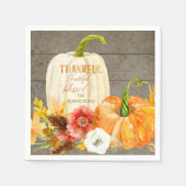 感謝の気持ちを込めて賛美家族の名前 スタンダードカクテルナプキン (正面)