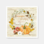 感謝の気持ちを込めて賛美家族の名前 スタンダードカクテルナプキン (正面)