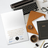 感謝の気持ちを込めて野生の馬 箔グリーティングカード