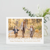 感謝の気持ちを込めて フォトグリーティングカード シーズンカード (スタンド正面)