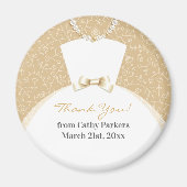 感謝の気持ちを込めて ブライダルシャワーマグネット マグネット (正面)