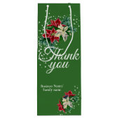 感謝の気持ちを込めて ポインセチアの花を贈ります ワインギフトバッグ (裏面)