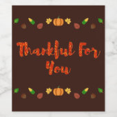 感謝の気持ちを込めて ワインラベル (シングルラベル)