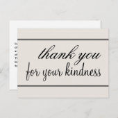 感謝の気持ちを込めて　優しさに感謝　かわいいポストカードです ポストカード (正面/裏面)