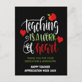 感謝の気持ちを込めて 先生を称える週間のパーティーの飾り ありがとう ポストカード