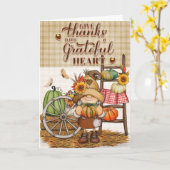 感謝の気持ちを込めて - 国産ノームの感謝のカード カード (黄色い花)