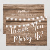 感謝の気持ちを込めて - 結婚式の司祭として サンキューカード (正面/裏面)