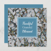 感謝の気持ちを込め賛美たクリスマスの雪のフローラ シーズンカード (正面/裏面)