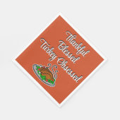 感謝の気持ちを込め賛美た七面鳥 スタンダードランチョンナプキン (角)