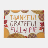 感謝の気持ちパイに満ちた幸せな感謝祭|過去記事 ドアマット (正面)