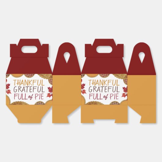 感謝の気持ちパイに満ちた幸せな感謝祭|過去記事 フェイバーボックス (見開き)