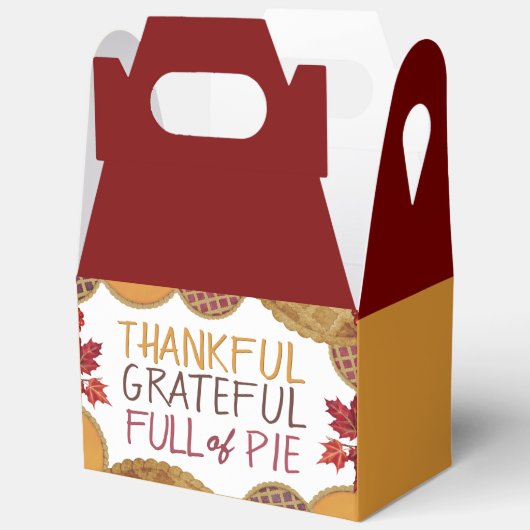 感謝の気持ちパイに満ちた幸せな感謝祭|過去記事 フェイバーボックス (見開き)