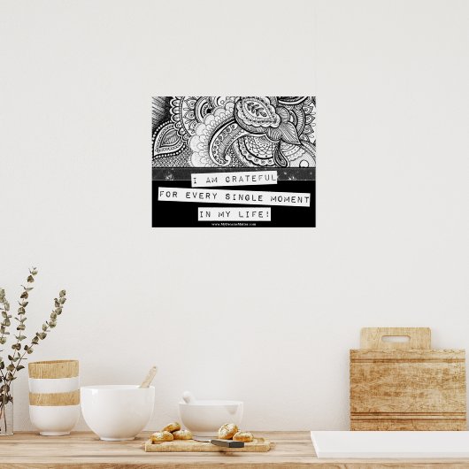 感謝の気持ち啓蒙ありがとう ポスター (キッチン)