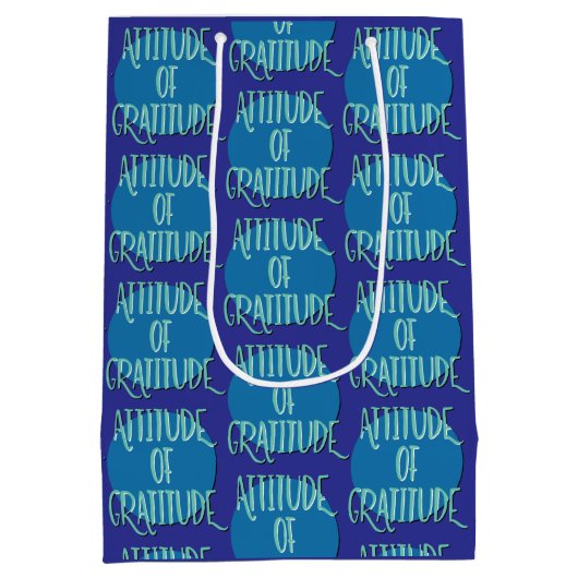 感謝の気持ち回復スローガン ミディアムペーパーバッグ (裏面)