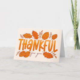 感謝の気持ち秋感謝祭 カード