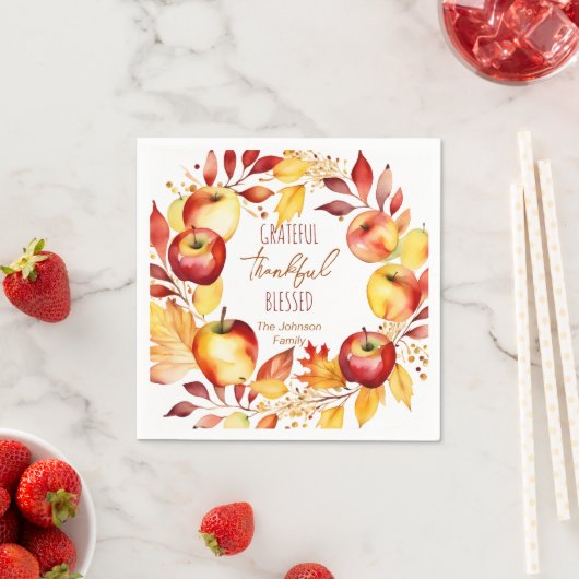 感謝の気持ち賛美に感謝する食器 スタンダードカクテルナプキン (インサイチュ)