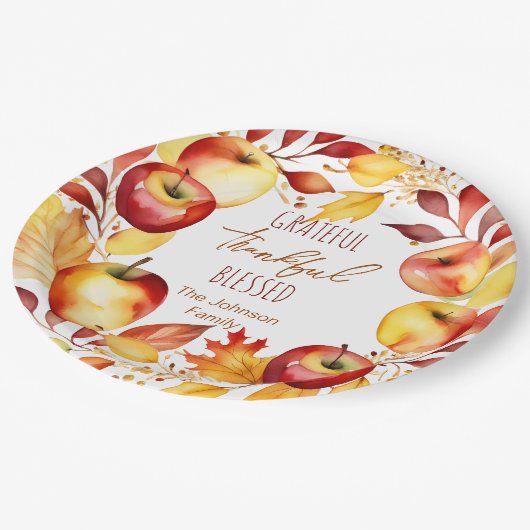 感謝の気持ち賛美に感謝する食器 ペーパープレート (アングル)