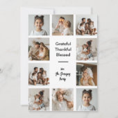 感謝の気持ち賛美に満ちた写真 招待状 (正面)