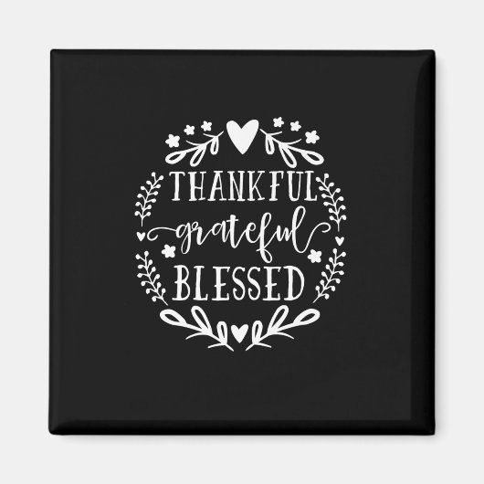 感謝の気持ち賛美の高い秋 マグネット (正面)