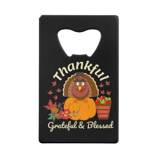 感謝の気持ち賛美&感謝 クレジットカード栓抜き (正面)