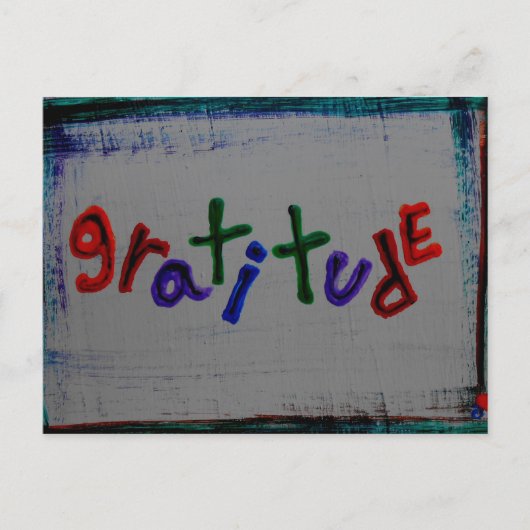 「感謝の気持ち」はがき ポストカード (正面)