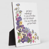 感謝の気持ち フォトプラーク (側面)