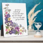 感謝の気持ち フォトプラーク (側面)