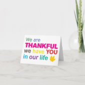 感謝の気持ち – 感謝の挨拶 シーズンカード (正面)