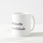 感謝の気持ち：態度引用文マグカップ コーヒーマグカップ (正面右)