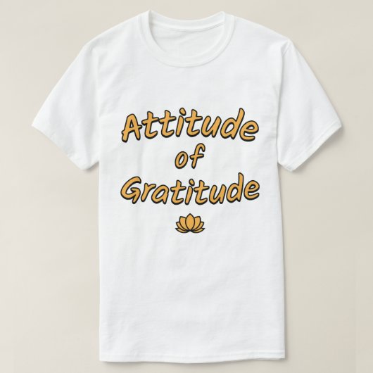 感謝の気持ち Tシャツ (デザイン正面)