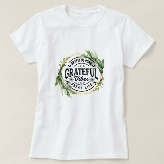 感謝の気持ち Tシャツ (デザイン正面)