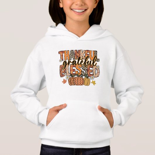 感謝の気持ちTシャツ | 花柄の秋のコケットシャツ (正面)