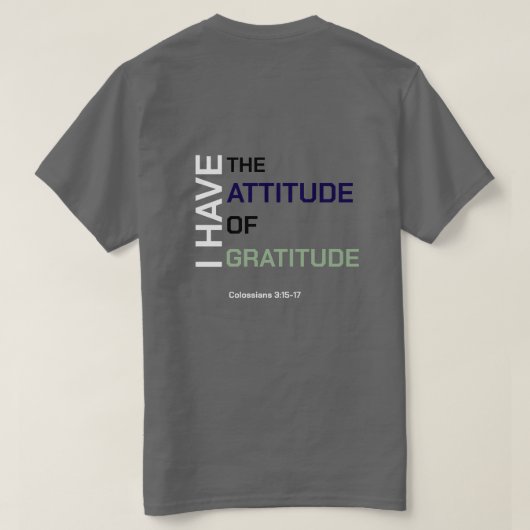 感謝の気持ちTシャツ Tシャツ (デザイン裏面)