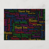 感謝の気持表現ちに感謝する ポストカード (正面)