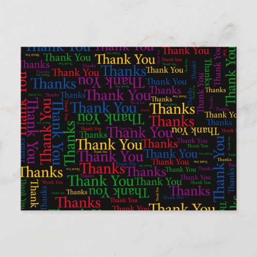 感謝の気持表現ちに感謝する ポストカード (正面)