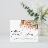 感謝の水彩サボテンポストカード ポストカード (スタンド正面)