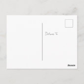 感謝の水彩サボテンポストカード ポストカード (裏面)