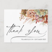 感謝の水彩サボテンポストカード ポストカード (正面)