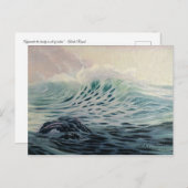 感謝の波の絵葉書 ポストカード (正面/裏面)