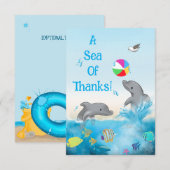 感謝の海イルカオーシャン サンキューカード (正面/裏面)