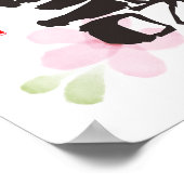 感謝の漢字アート – 「感謝」（感謝） ポスター (角)