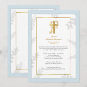 感謝の牧師カード 招待状 (正面/裏面)
