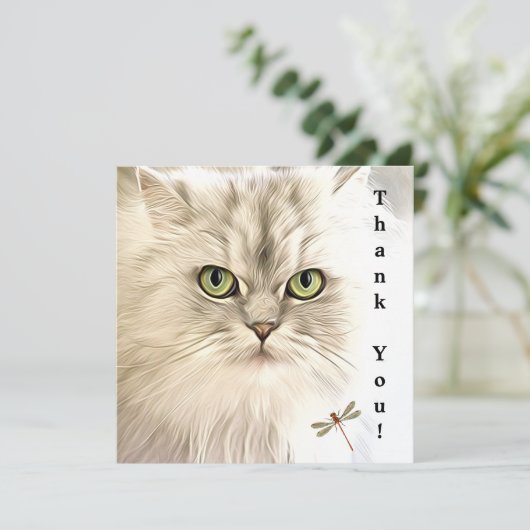 感謝の猫カード カード (スタンド正面)